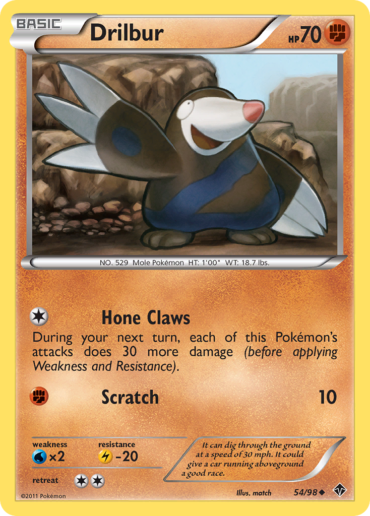 Drilbur (54)  Emerging Powers - Uncommon