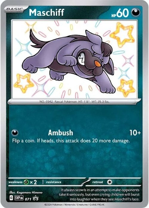 Maschiff 071  - Holofoil SV Scarlet & Violet Promo Cards - Promo