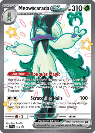 Meowscarada ex 078  - Holofoil SV Scarlet & Violet Promo Cards - Promo
