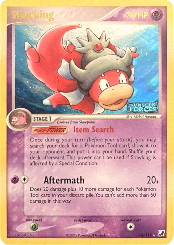 Slowking  - Reverse Holofoil Unseen Forces - Holo Rare