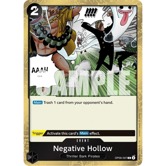 Negative Hollow (OP06-097) - Wings of the Captain Foil