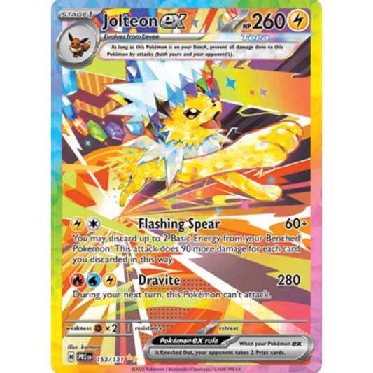 Jolteon ex 153/131  - Holofoil SV Prismatic Evolutions - Special Illustration Rare