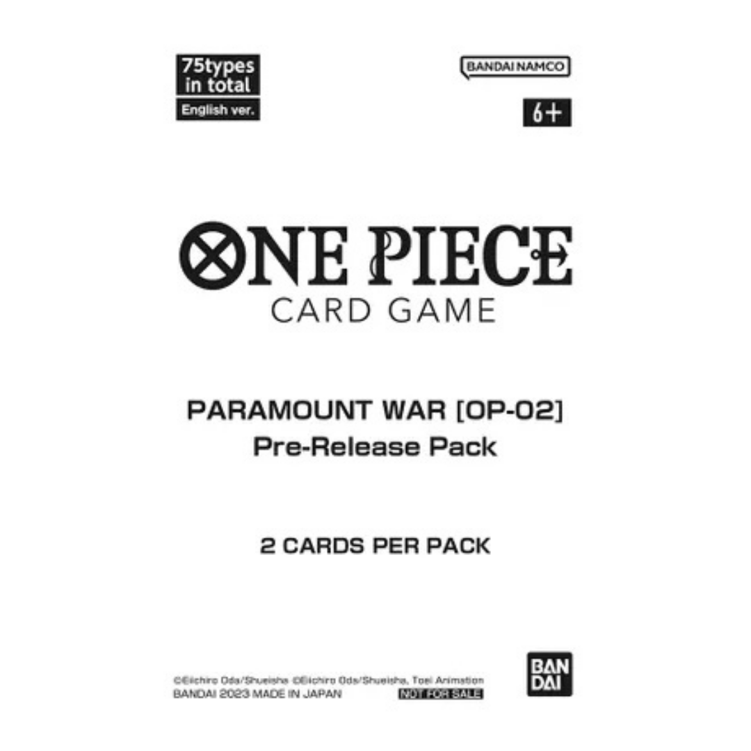 Paramount War - Pre-Release Pack - Paramount War Pre-Release Cards