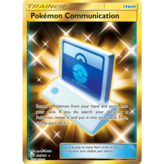 Pokemon Communication (Secret) 196/181  - Holofoil SM  Team Up - Secret Rare