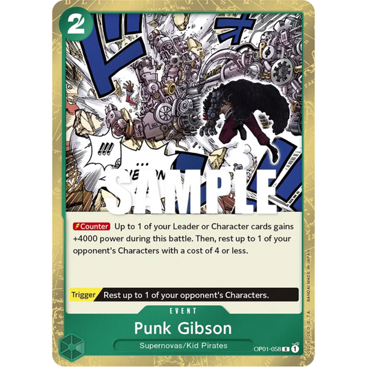 Punk Gibson (OP01-058) - Romance Dawn Foil