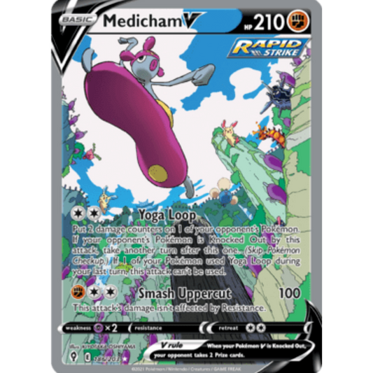Medicham V (186/203) [Sword & Shield: Evolving Skies]
