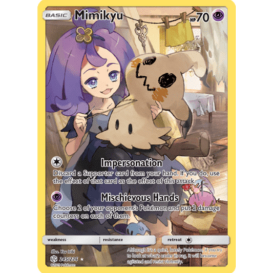 Mimikyu (Secret) 245/236  - Holofoil SM  Cosmic Eclipse - Secret Rare