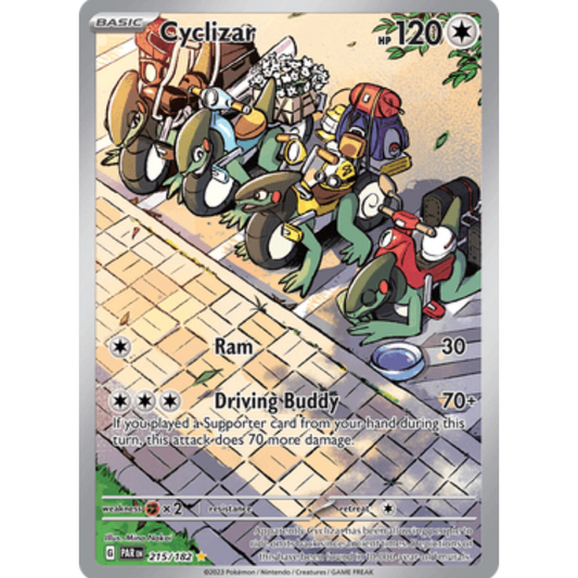 Cyclizar 215/182  - Holofoil SV04 Paradox Rift - Illustration Rare