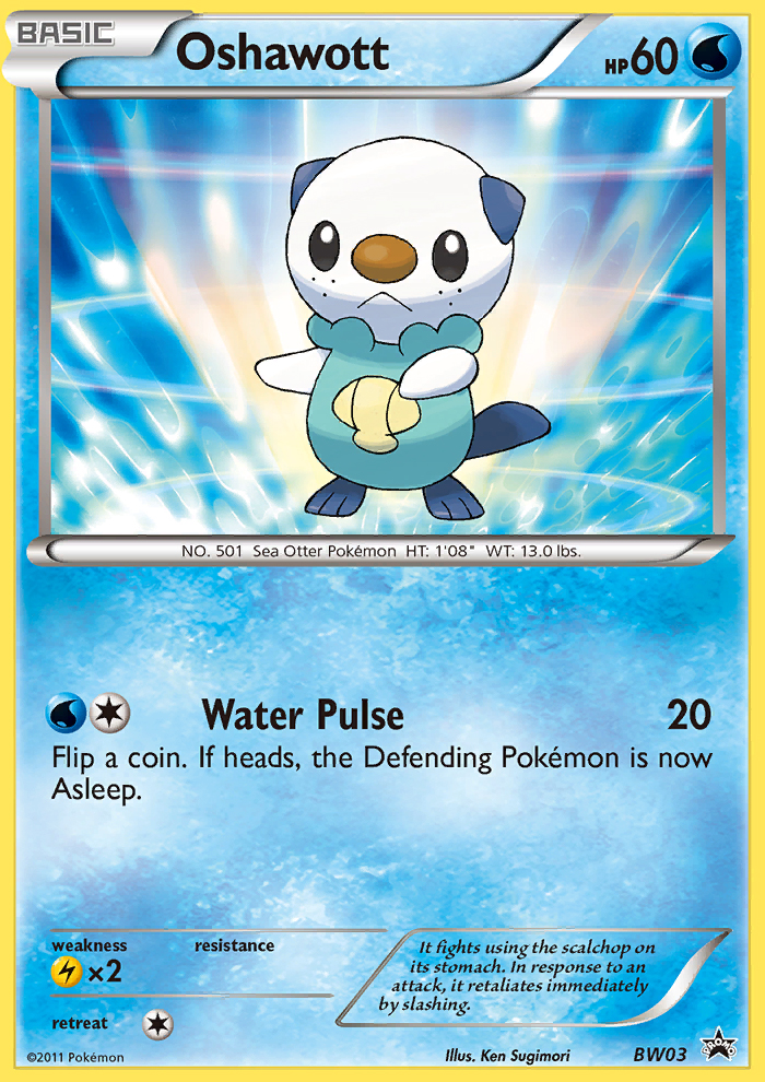 Oshawott - BW03  - Holofoil Black and White Promos - Promo
