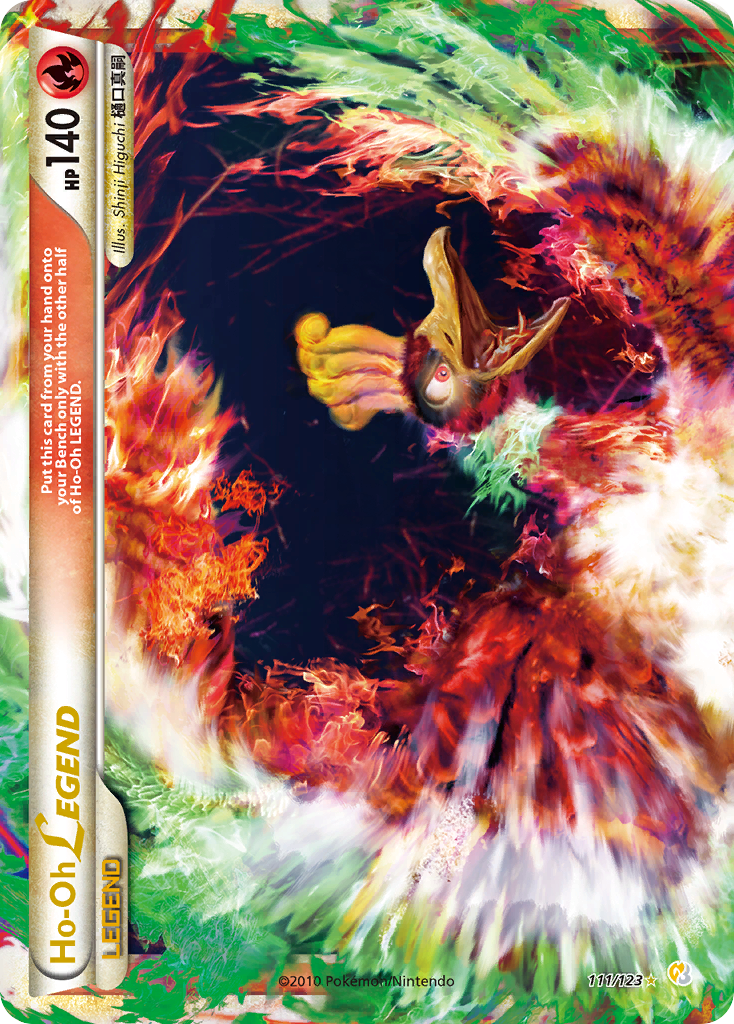 Ho-Oh Legend (Top) 111  - Holofoil HeartGold SoulSilver - Ultra Rare