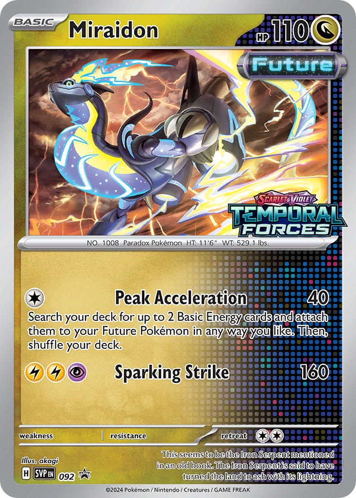 Miraidon 092  - Holofoil SV Scarlet & Violet Promo Cards - Promo