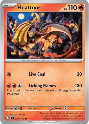 Heatmor 031  - Reverse Holofoil SV05 Temporal Forces - Common