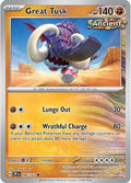 Great Tusk 096/162  - Reverse Holofoil SV05 Temporal Forces - Uncommon