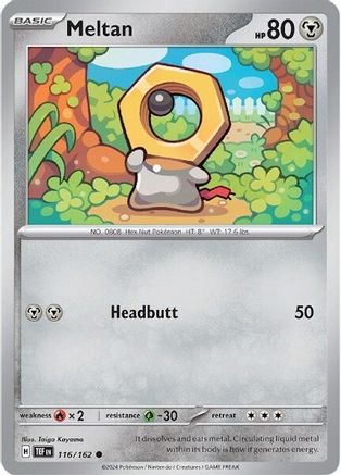 Meltan 116/162  - Reverse Holofoil SV05 Temporal Forces - Common