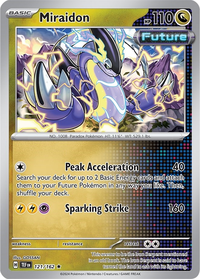 Miraidon 121/162  Deck Exclusives - Rare