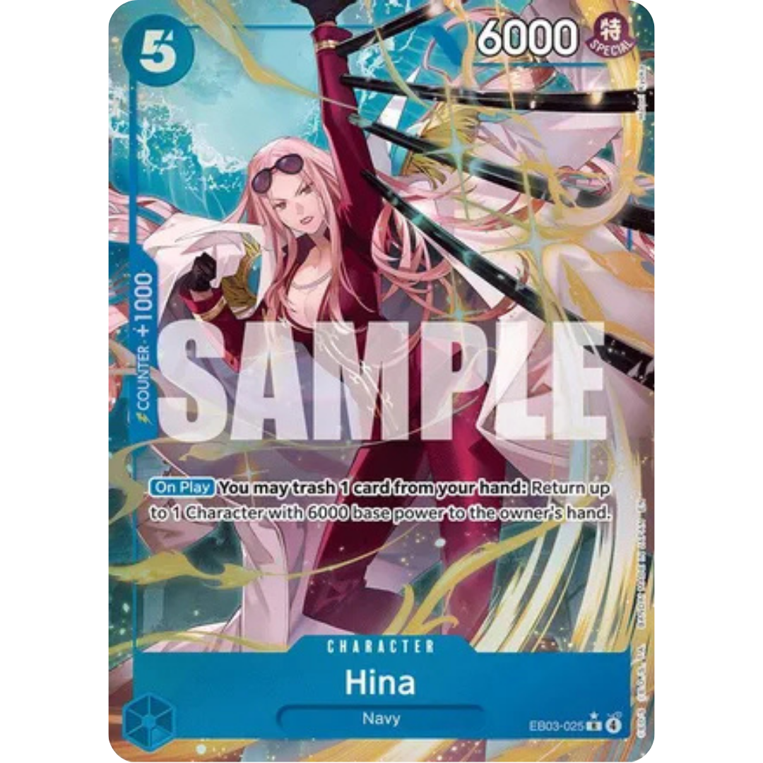 Hina (Alternate Art) (EB03-025) - Extra Booster: One Piece Heroines Edition Foil