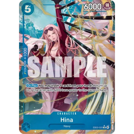 Hina (Alternate Art) (EB03-025) - Extra Booster: One Piece Heroines Edition Foil