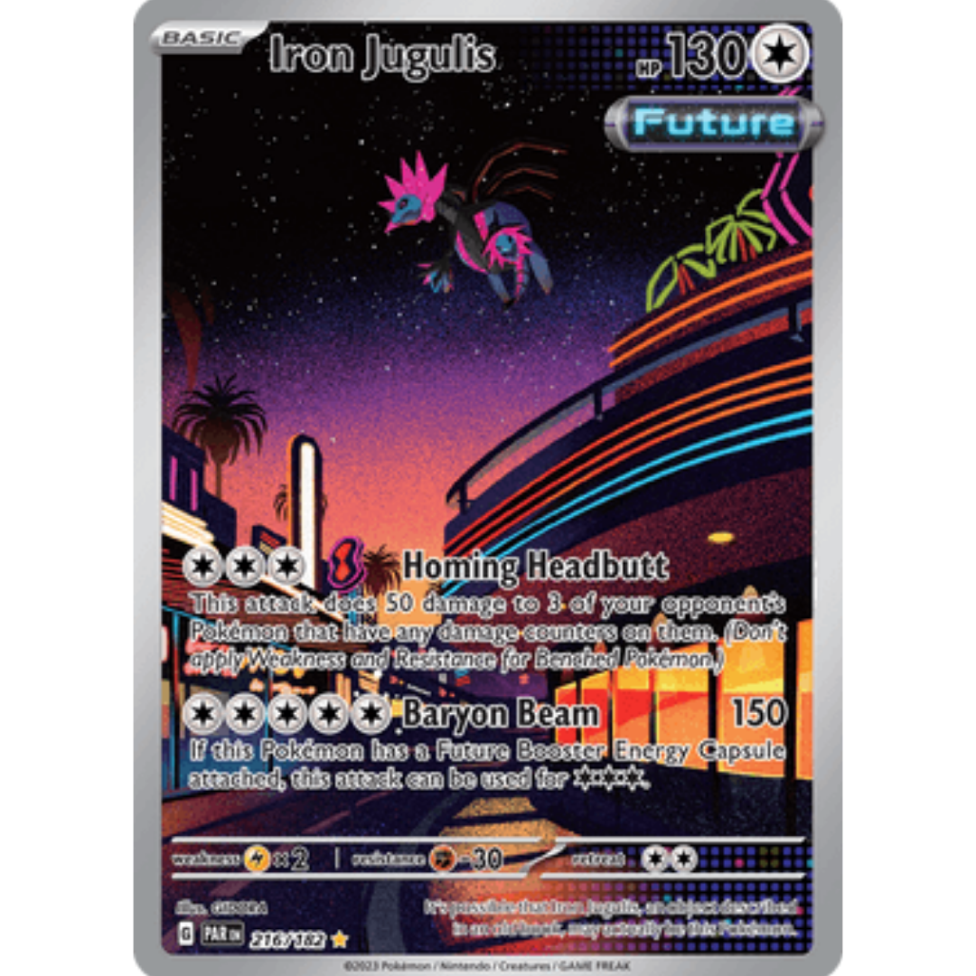 Iron Jugulis 216/182  - Holofoil SV04 Paradox Rift - Illustration Rare