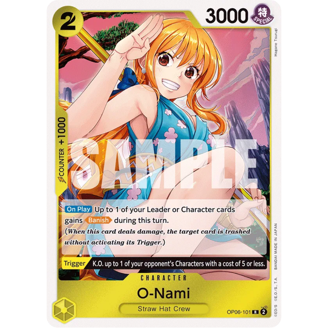 O-Nami (OP06-101) - Wings of the Captain Foil