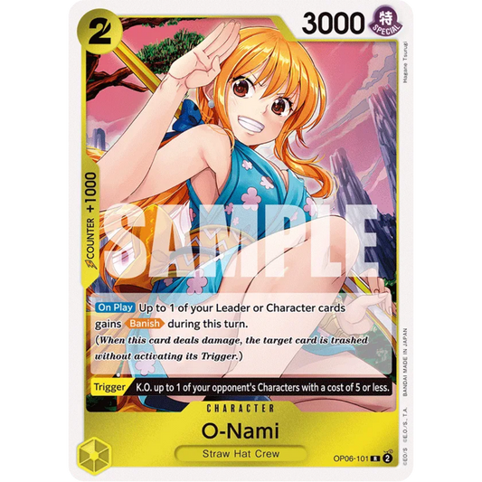 O-Nami (OP06-101) - Wings of the Captain Foil