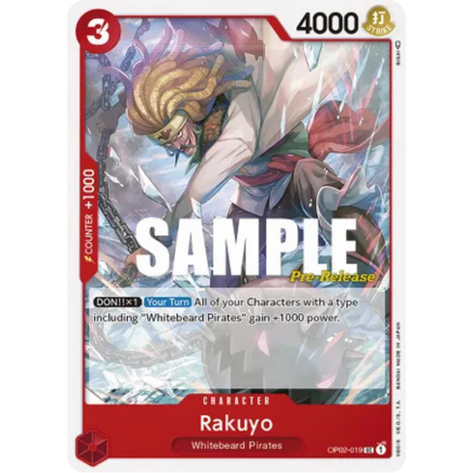 Rakuyo (OP02-019) - Paramount War Pre-Release Cards