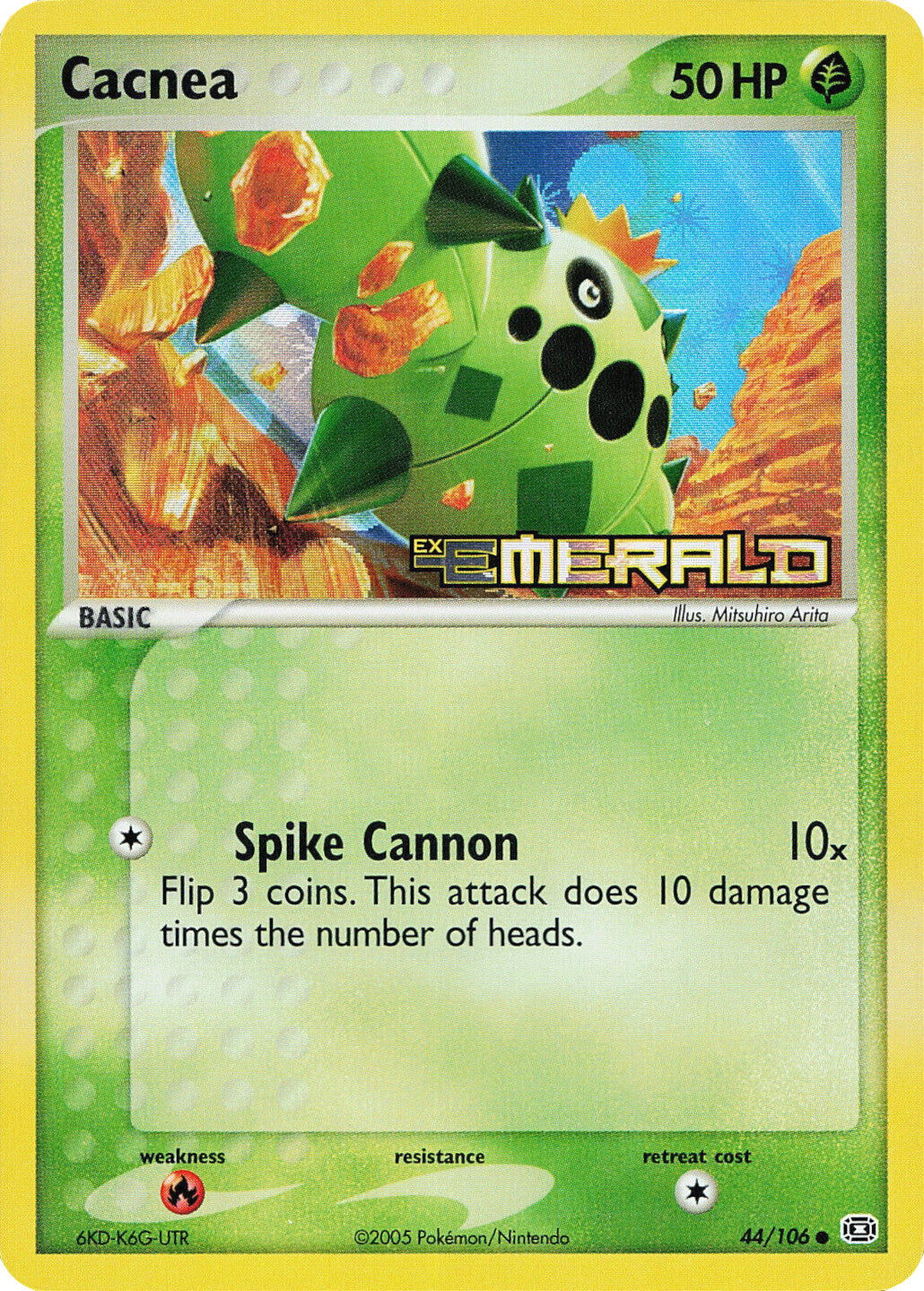 Cacnea  - Reverse Holofoil Emerald - Common