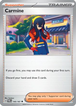 Carmine 145/167  SV06 Twilight Masquerade - Uncommon