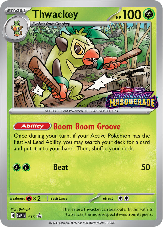 Thwackey 115  - Holofoil SV Scarlet & Violet Promo Cards - Promo