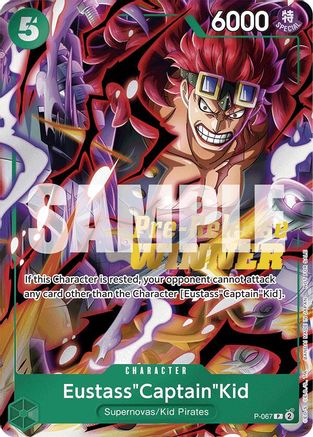 Eustass"Captain"Kid (OP-07 Pre-Release Tournament) [Winner] (P-067) - One Piece Promotion Cards Foil