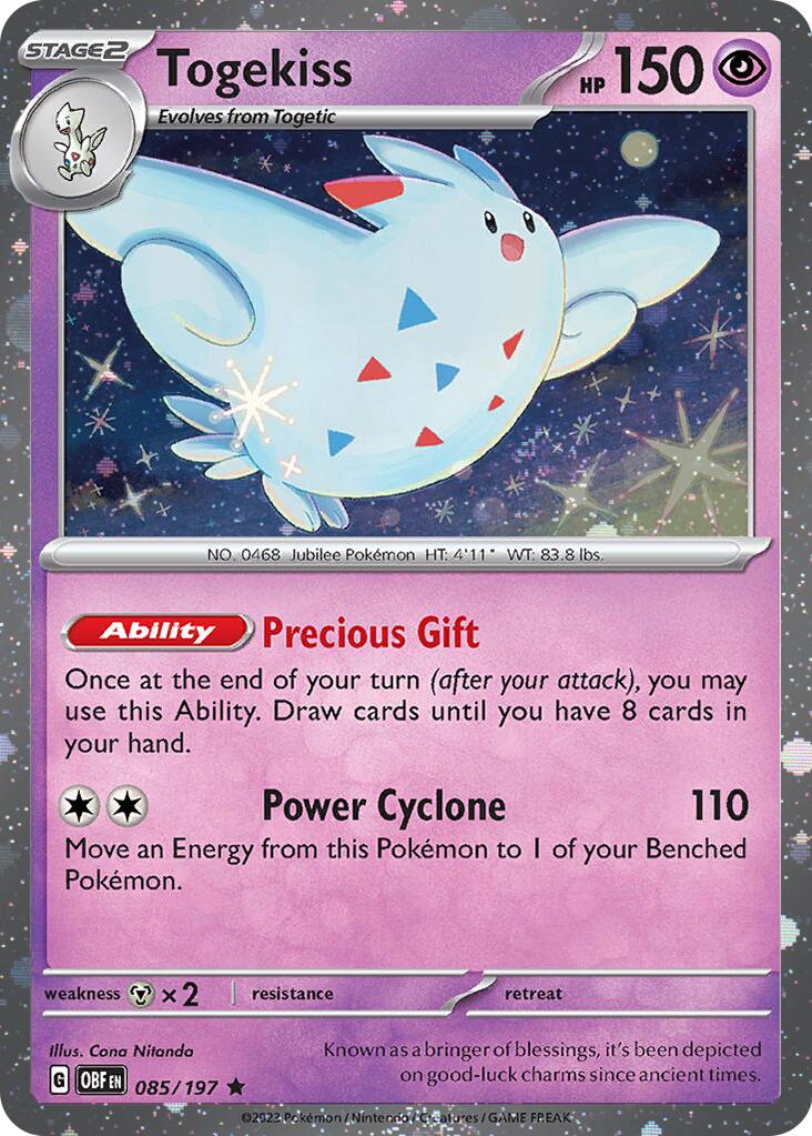 Togekiss - 085/197 (Cosmos Holo)/197  - Holofoil Blister Exclusives - Promo