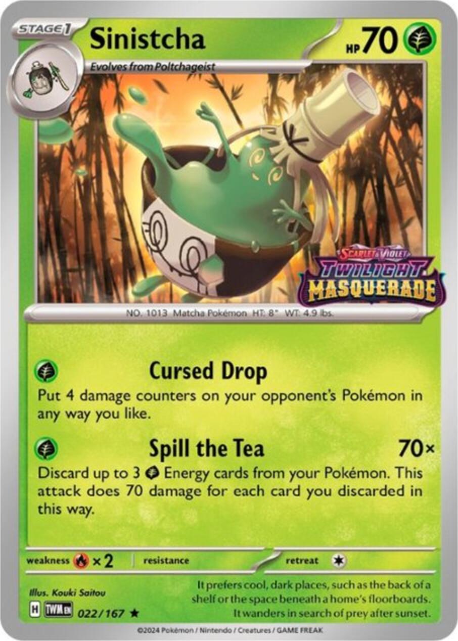 Sinistcha 022/167  - Holofoil SV Scarlet & Violet Promo Cards - Promo