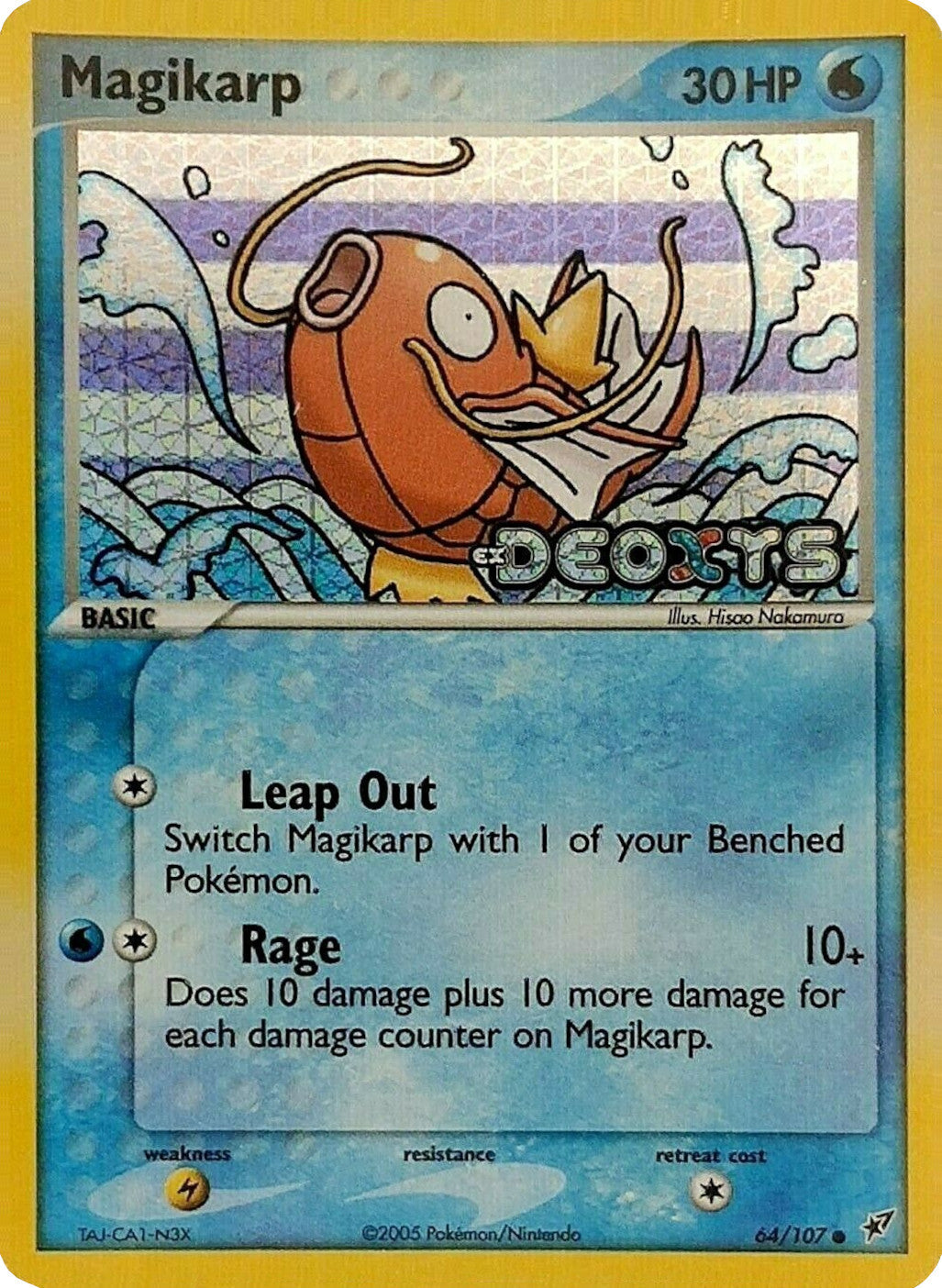 Magikarp 064  - Reverse Holofoil Deoxys - Common