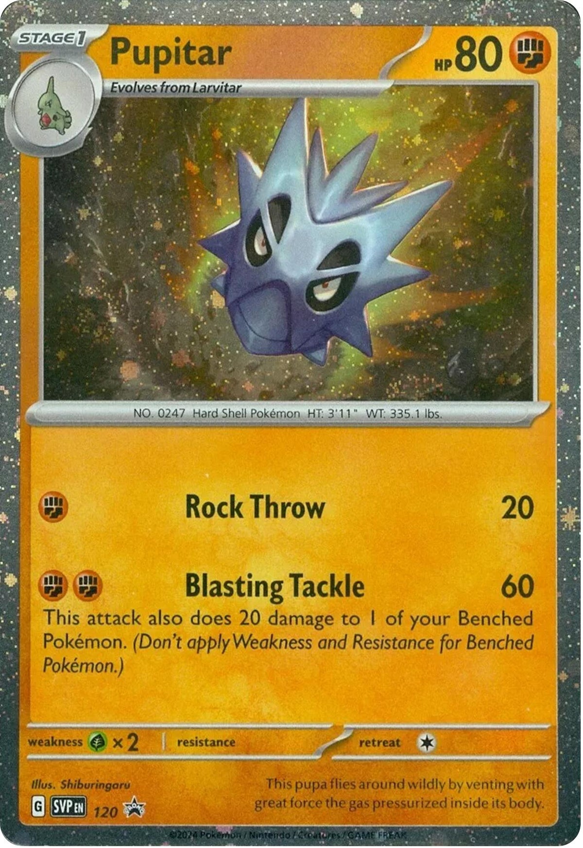 Pupitar 120  - Holofoil SV Scarlet & Violet Promo Cards - Promo