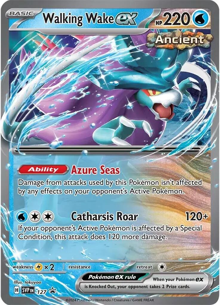 Walking Wake ex 127  - Holofoil SV Scarlet & Violet Promo Cards - Promo