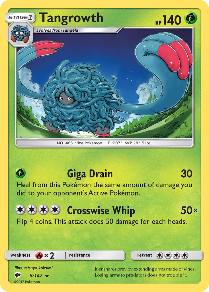 Tangrowth  SM  Burning Shadows - Rare