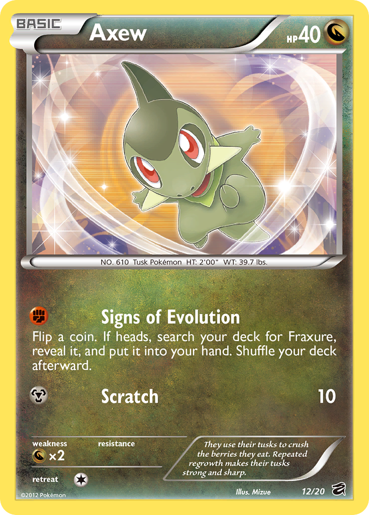 Axew (12)  - Holofoil Dragon Vault - Holo Rare