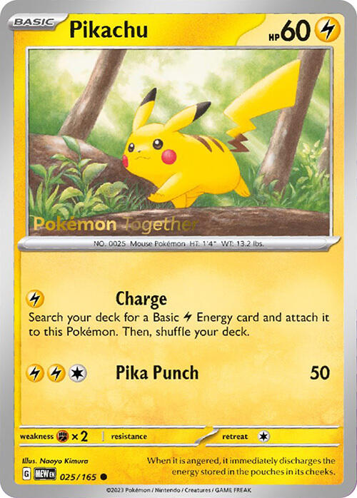 Pikachu 025/165  Miscellaneous Cards & Products - Promo