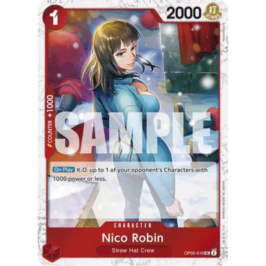 Nico Robin (Jolly Roger Foil) (OP05-010) - Premium Booster -The Best- Foil