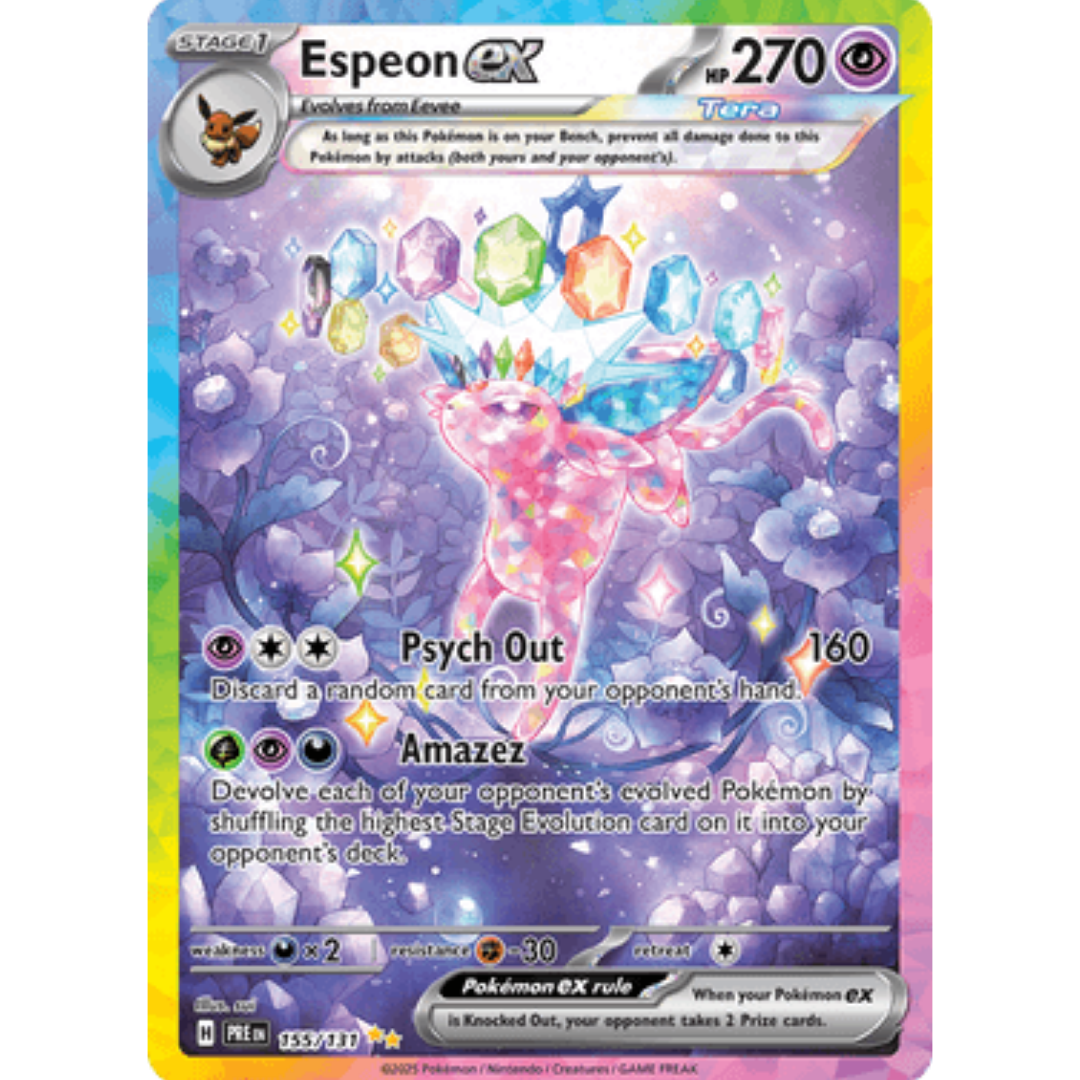 Espeon ex 155/131  - Holofoil SV Prismatic Evolutions - Special Illustration Rare