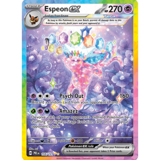 Espeon ex 155/131  - Holofoil SV Prismatic Evolutions - Special Illustration Rare
