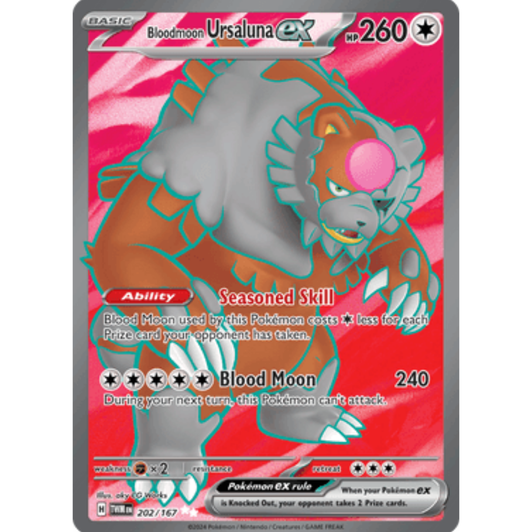 Bloodmoon Ursaluna ex 202/167  - Holofoil SV06 Twilight Masquerade - Ultra Rare