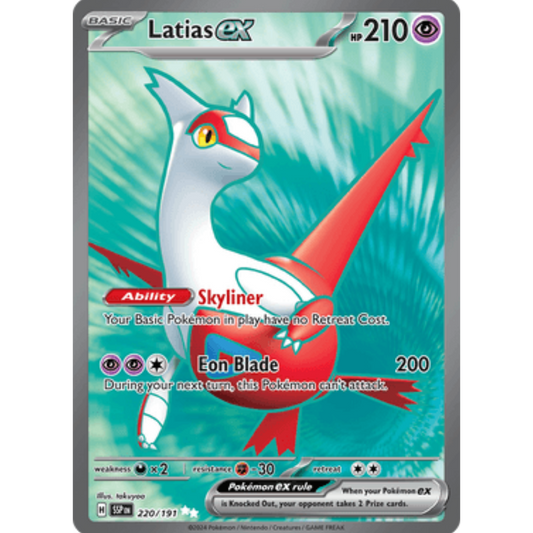 Latias ex 220/191  - Holofoil SV08 Surging Sparks - Ultra Rare