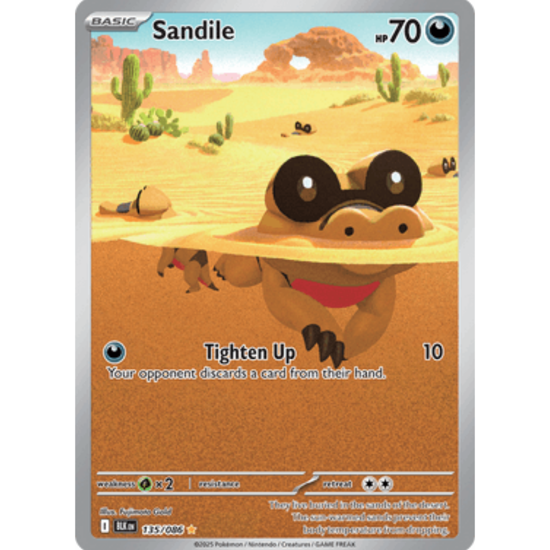 Sandile 135/086  - Holofoil SV Black Bolt - Illustration Rare