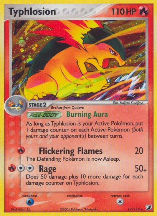 Typhlosion - 17/115 (EX Unseen Forces)/115  Deck Exclusives - Rare