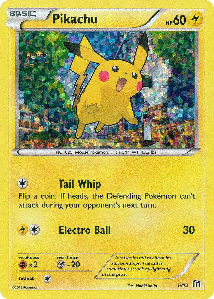 Pikachu - 6/12/12  - Holofoil McDonalds Promos 2015 - Promo