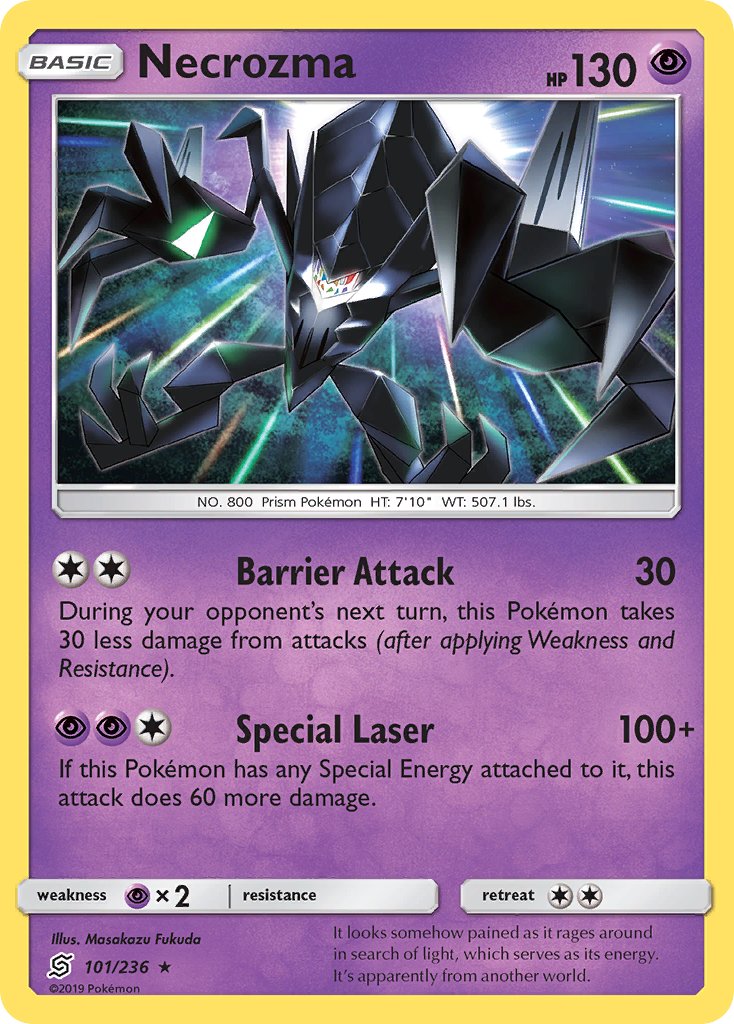 Necrozma - 101/236 (Cracked Ice Holo)/236  - Holofoil Deck Exclusives - Rare