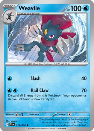 Weavile 014  SV Shrouded Fable - Uncommon