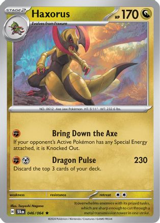 Haxorus 046  - Holofoil SV Shrouded Fable - Rare