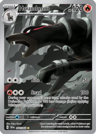 Houndoom 066/064  - Holofoil SV Shrouded Fable - Illustration Rare