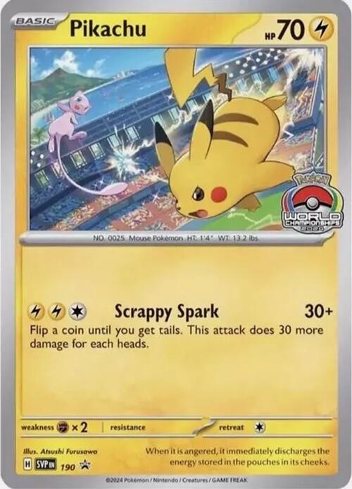 Pikachu 190  SV Scarlet & Violet Promo Cards - Promo